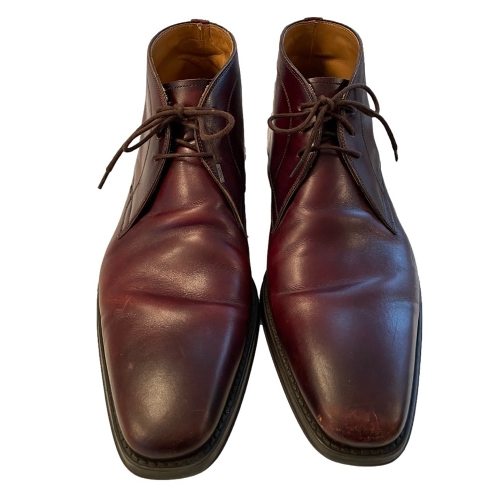 𝅺MAGNANNI Men’s Ankle Boots In Brown Leather Size 8.5